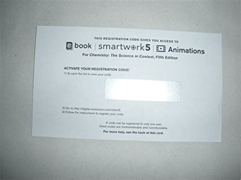 smart work card for chemistry|Smartwork5 Printed Access Card for Use with Chemistry: The .